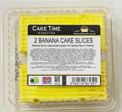 {Cake Time} Banana Cake Slices 